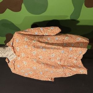 Flax Large short sleeve linen floral top